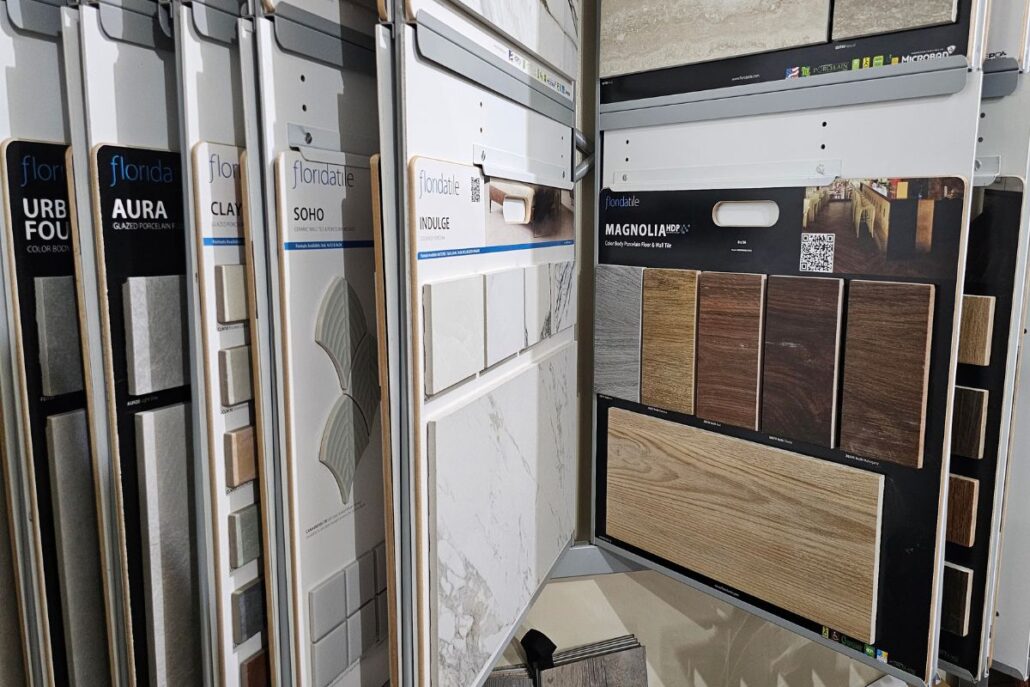 Conestoga Tile – Ceramic Tile Display – Carpet Barn A photo of the Conestoga Tile Ceramic Tile Display at the Carpet Barn Showroom in New Cumberland, PA